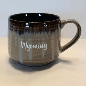 Wyoming Souvenir Coffee Mug Colorful Cain Earth Tone Western